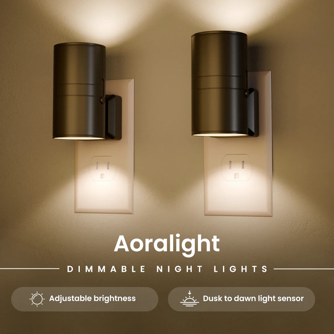 Aoralight Dimmable Night Light Plug in Aora 