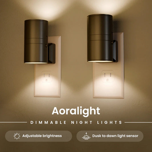 Aoralight Dimmable Night Light Plug in Aora 