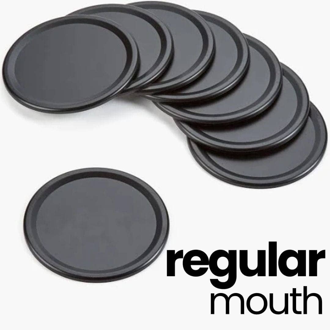 Chalkboard Top Mason Jar Lids (Regular - 12 set) Mason Genie 